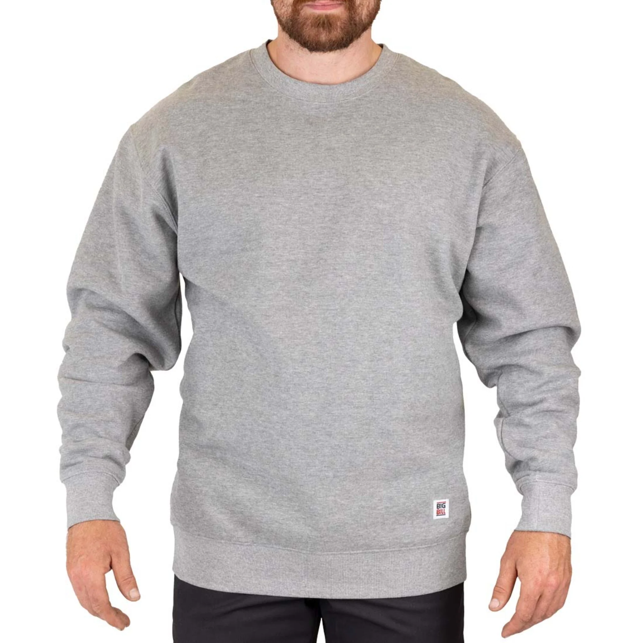 BIG BILL® Heavyweight Crewneck Sweatshirt - Gray - Image 3