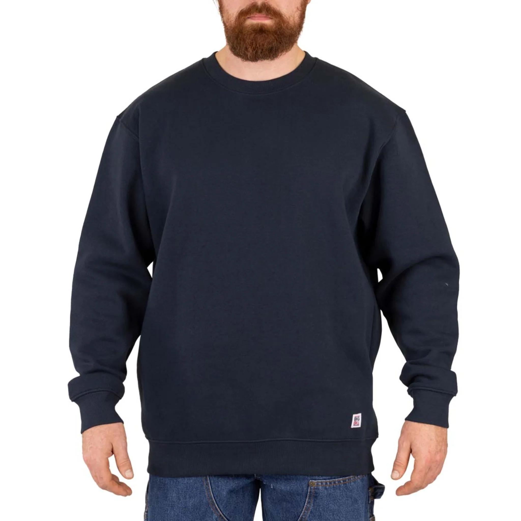BIG BILL® Heavyweight Crewneck Sweatshirt - Navy - Image 3