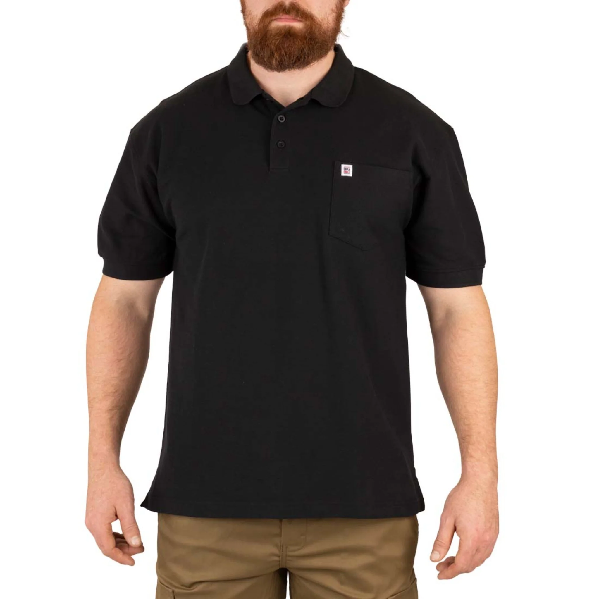 Classic BIG BILL® Pique Polo - Black - Image 3