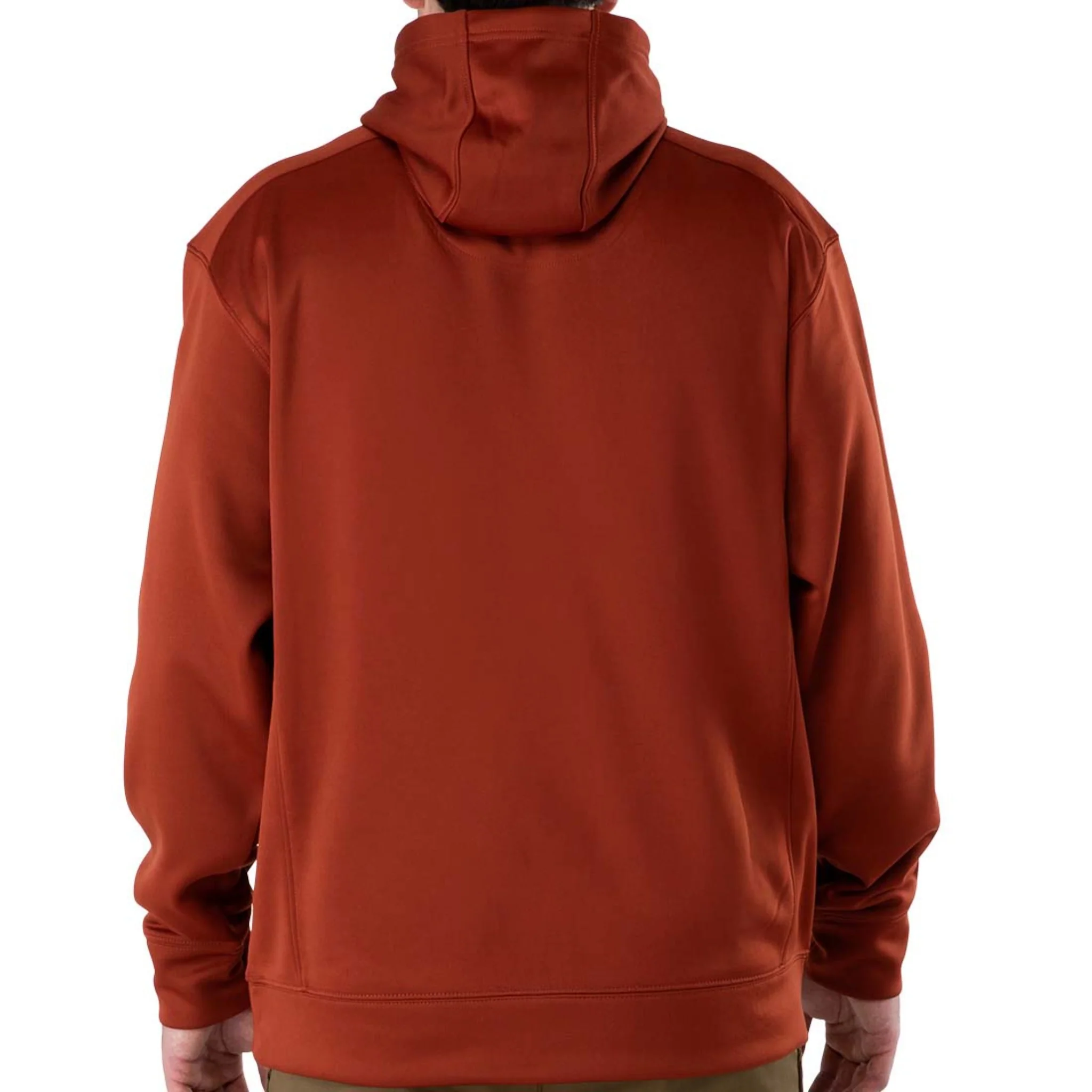 Technical Fleece Full-Zip Hoodie with Graphic Logo - Fired brick - Image 4